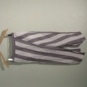 Madewell Overlay Striped Skirt w/ Pockets - S